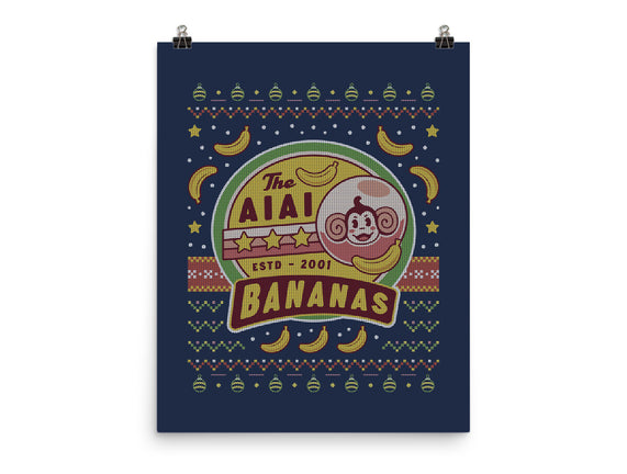 Aiai Bananas Ugly Sweater