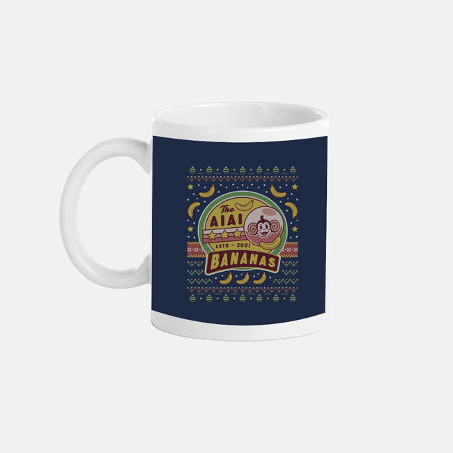 Aiai Bananas Ugly Sweater-None-Mug-Drinkware-LAGELANTEE