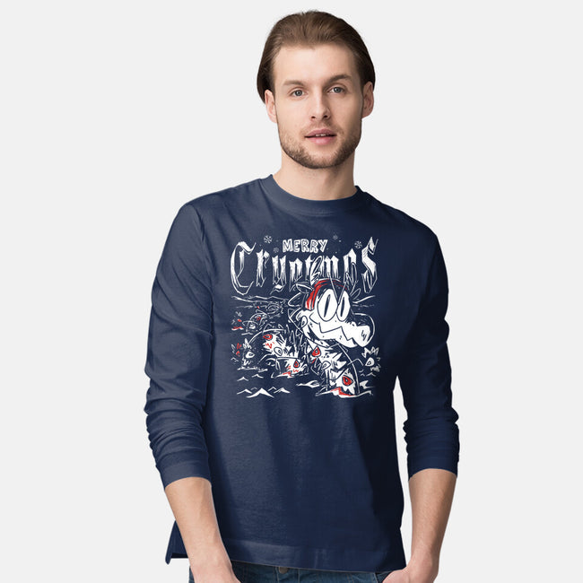 Merry Cryptmas Nessie-Mens-Long Sleeved-Tee-estudiofitas