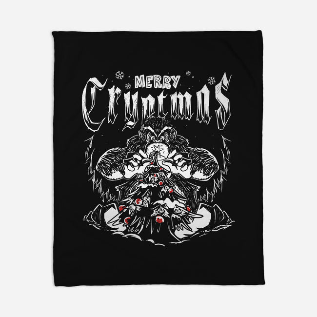 Merry Cryptmas Bigfoot-None-Fleece-Blanket-estudiofitas