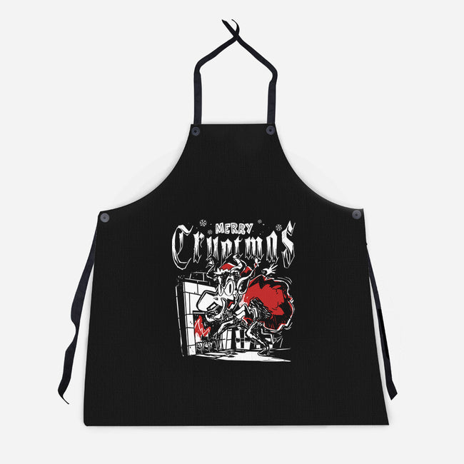 Merry Cryptmas Krampus-Unisex-Kitchen-Apron-estudiofitas