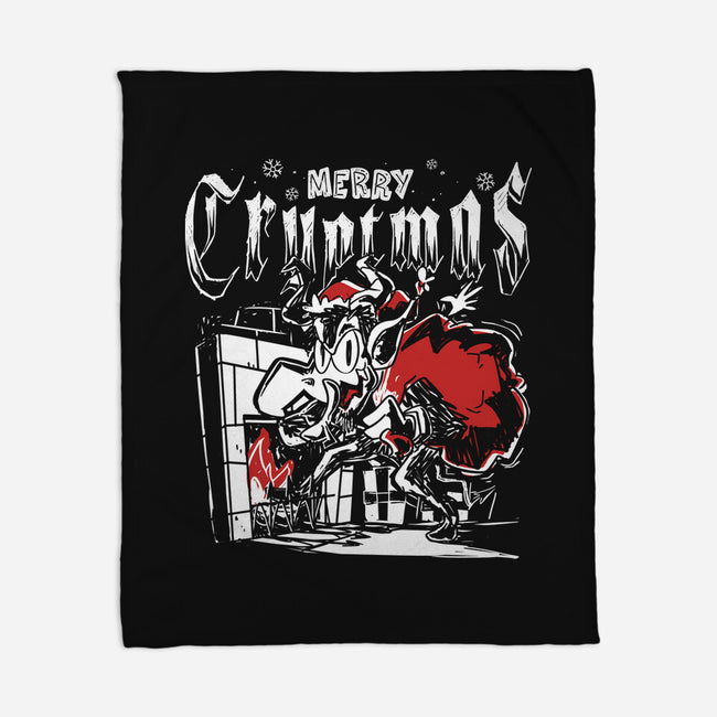 Merry Cryptmas Krampus-None-Fleece-Blanket-estudiofitas