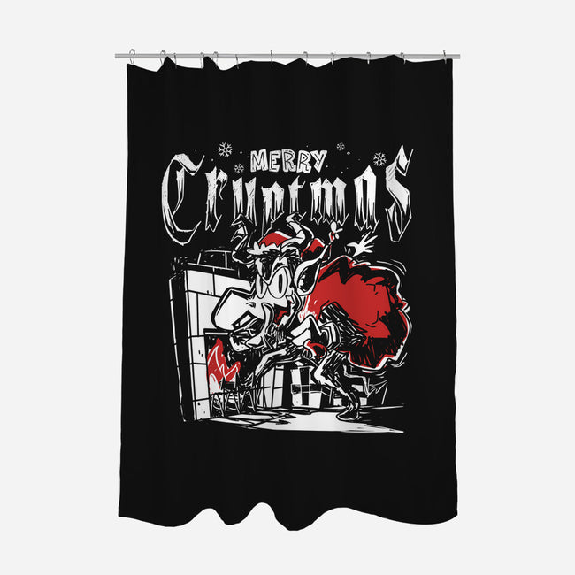 Merry Cryptmas Krampus-None-Polyester-Shower Curtain-estudiofitas