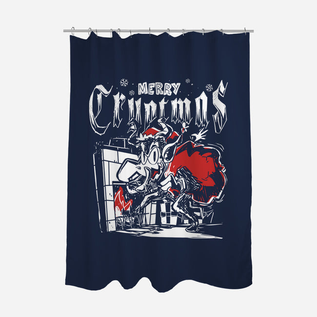 Merry Cryptmas Krampus-None-Polyester-Shower Curtain-estudiofitas