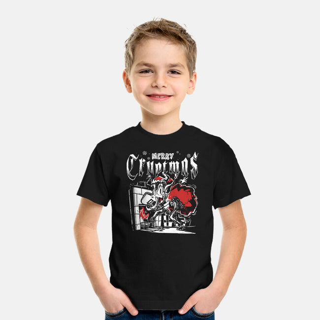 Merry Cryptmas Krampus-Youth-Basic-Tee-estudiofitas