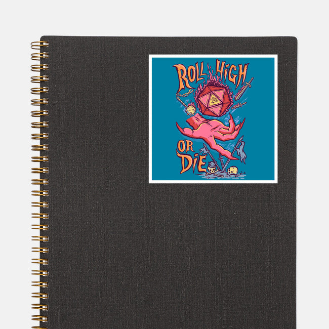 Roll High Or Die Evil-None-Glossy-Sticker-marsdkart