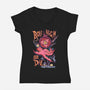 Roll High Or Die Evil-Womens-V-Neck-Tee-marsdkart