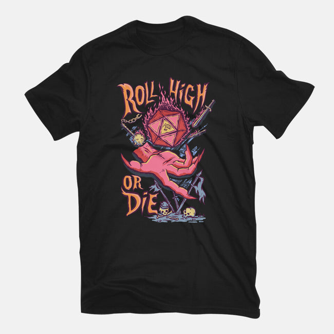 Roll High Or Die Evil-Unisex-Basic-Tee-marsdkart