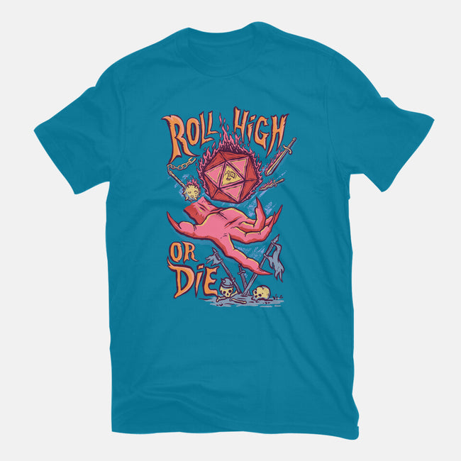 Roll High Or Die Evil-Unisex-Basic-Tee-marsdkart