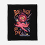 Roll High Or Die Evil-None-Fleece-Blanket-marsdkart