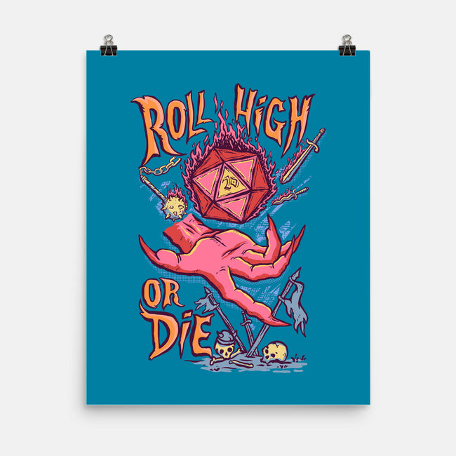 Roll High Or Die Evil-None-Matte-Poster-marsdkart