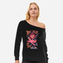 Roll High Or Die Evil-Womens-Off Shoulder-Sweatshirt-marsdkart