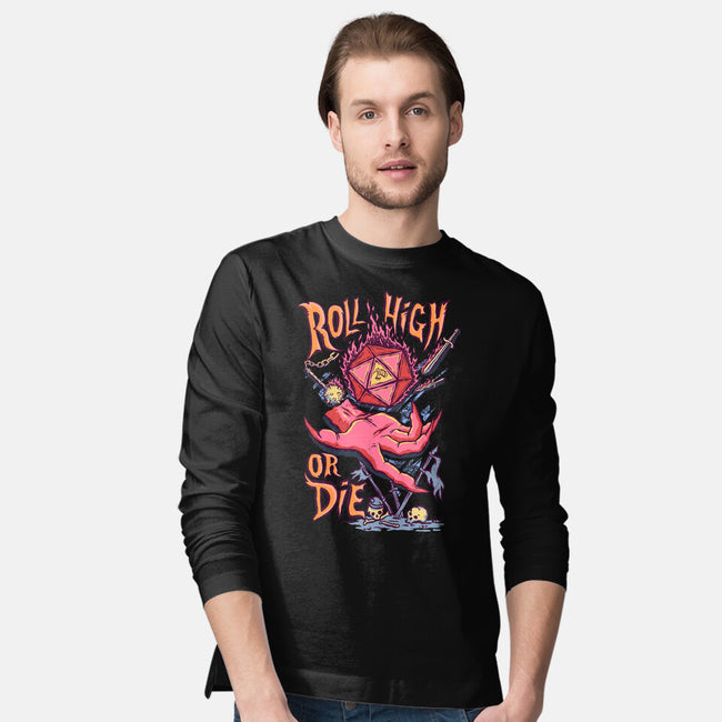 Roll High Or Die Evil-Mens-Long Sleeved-Tee-marsdkart