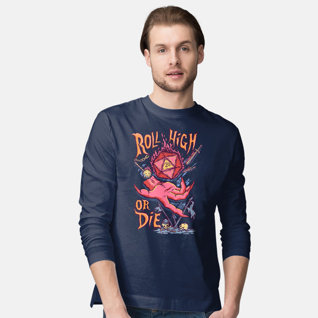 Roll High Or Die Evil-Mens-Long Sleeved-Tee-marsdkart