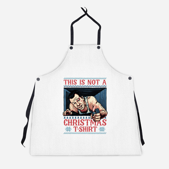 Not A Christmas Tshirt-Unisex-Kitchen-Apron-glitchygorilla