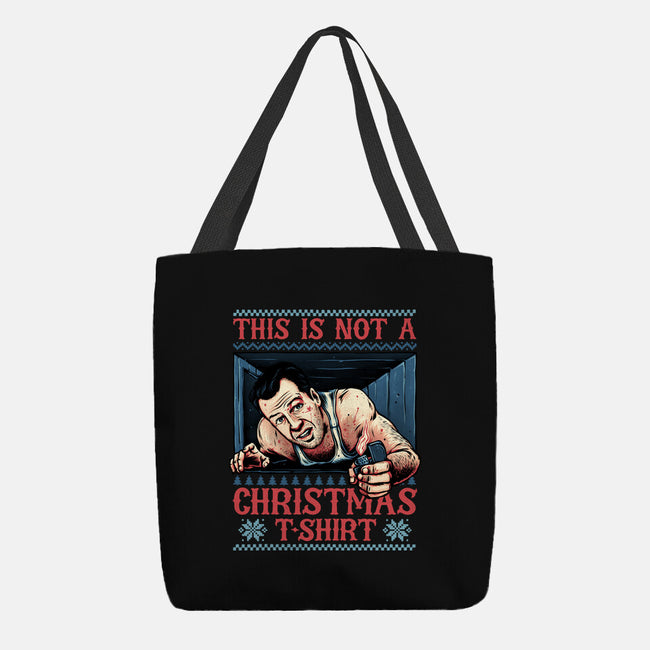 Not A Christmas Tshirt-None-Basic Tote-Bag-glitchygorilla