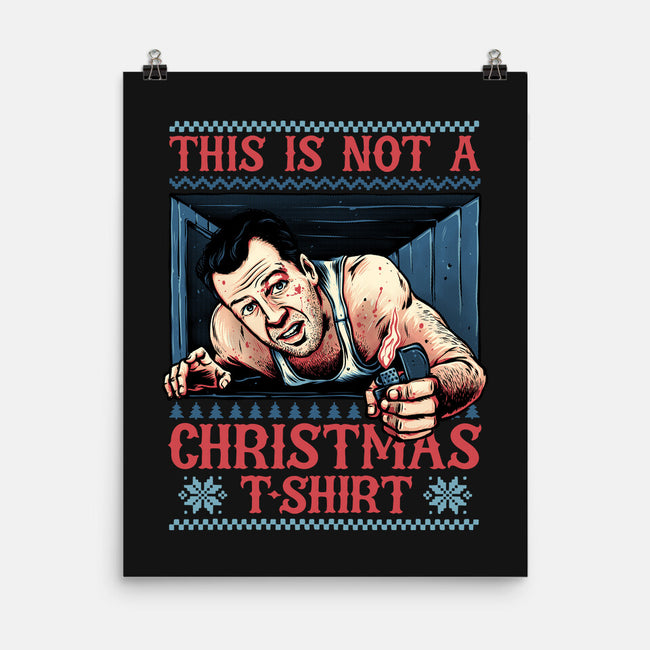 Not A Christmas Tshirt-None-Matte-Poster-glitchygorilla