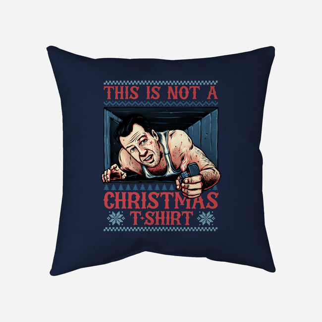 Not A Christmas Tshirt-None-Removable Cover w Insert-Throw Pillow-glitchygorilla