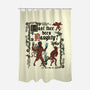 Krampus Medieval Style-None-Polyester-Shower Curtain-Nemons