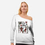 Krampus Medieval Style-Womens-Off Shoulder-Sweatshirt-Nemons