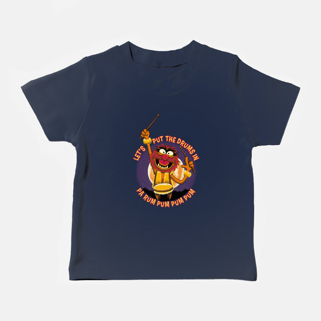 Animal Drummer Boy-Baby-Basic-Tee-rmatix