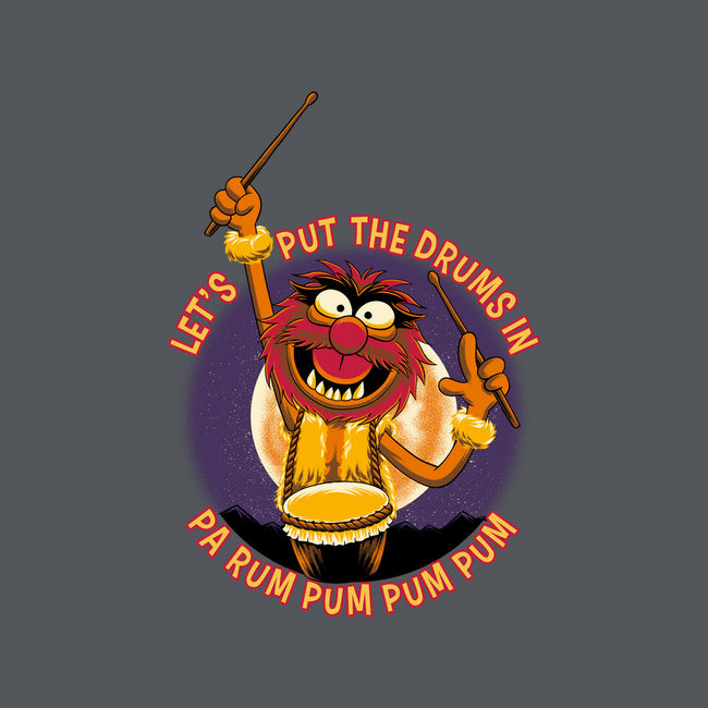 Animal Drummer Boy-Womens-V-Neck-Tee-rmatix