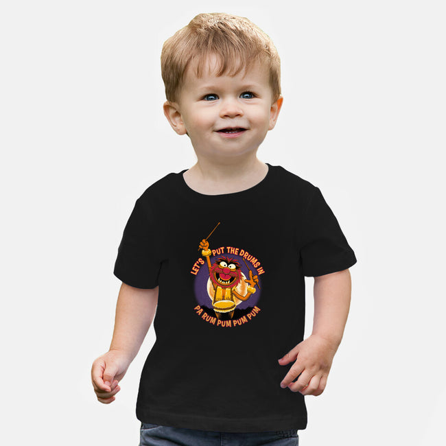 Animal Drummer Boy-Baby-Basic-Tee-rmatix