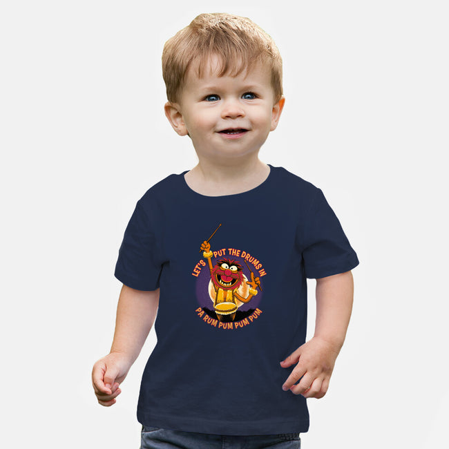 Animal Drummer Boy-Baby-Basic-Tee-rmatix