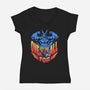 All Might-Womens-V-Neck-Tee-yumie