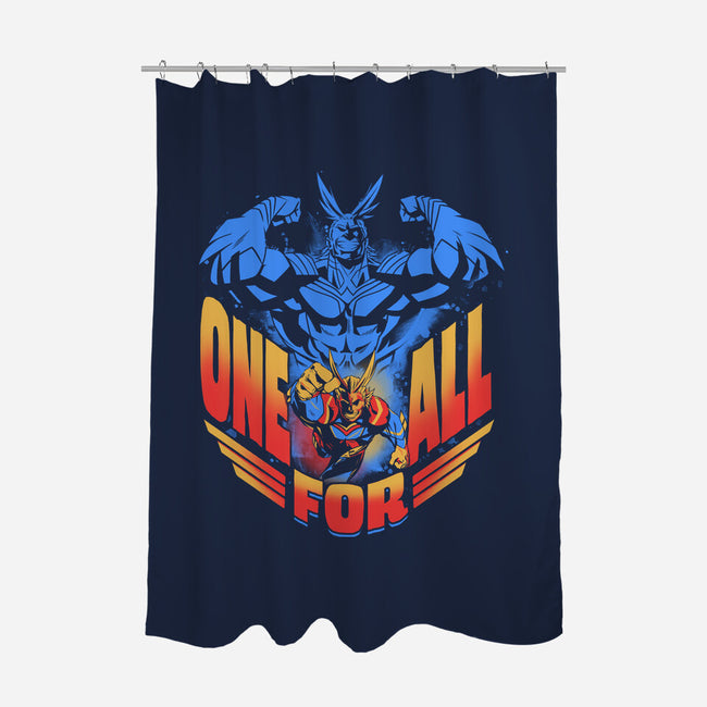 All Might-None-Polyester-Shower Curtain-yumie