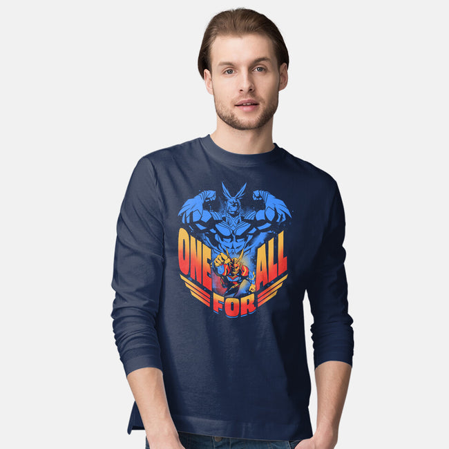 All Might-Mens-Long Sleeved-Tee-yumie