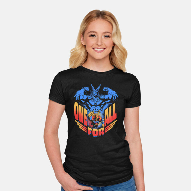 All Might-Womens-Fitted-Tee-yumie