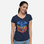 All Might-Womens-V-Neck-Tee-yumie