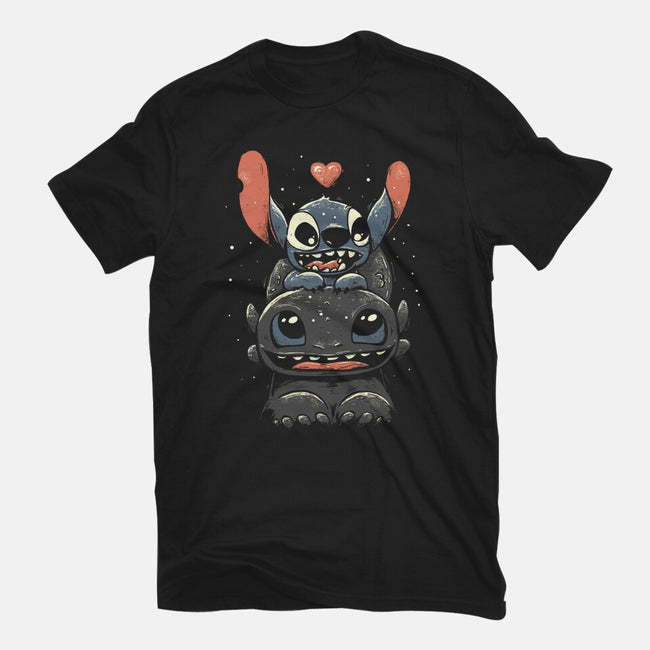 Stitch And Toothless-Mens-Premium-Tee-yumie