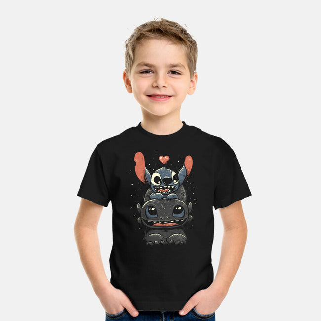 Stitch And Toothless-Youth-Basic-Tee-yumie