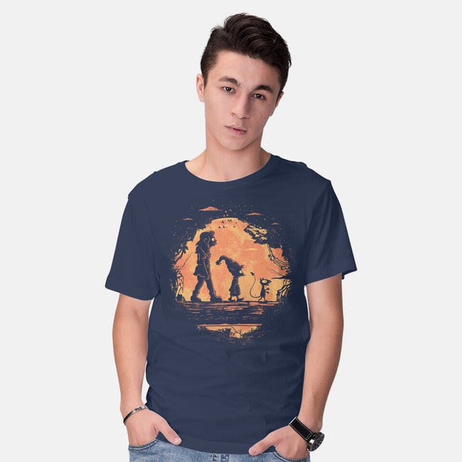 Friends In The Jungle-Mens-Basic-Tee-yumie