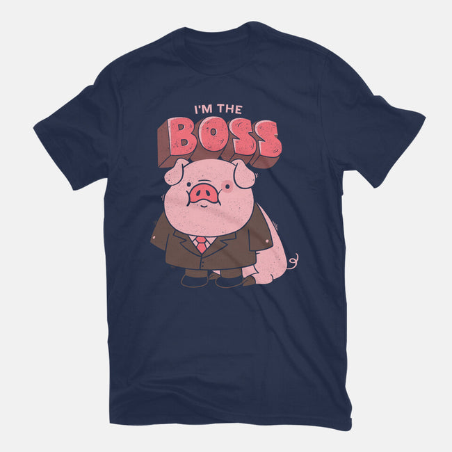 Pig Boss-Unisex-Basic-Tee-yumie