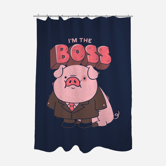 Pig Boss-None-Polyester-Shower Curtain-yumie