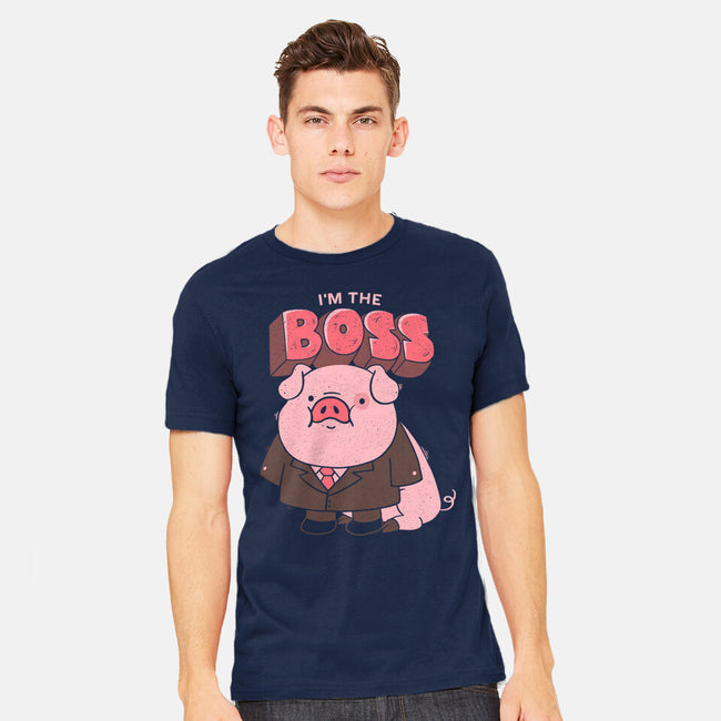 Pig Boss-Mens-Heavyweight-Tee-yumie