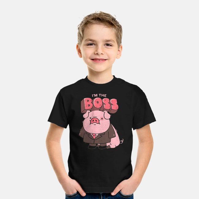 Pig Boss-Youth-Basic-Tee-yumie