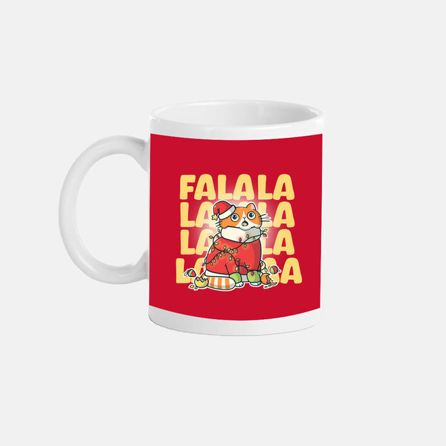 Meowy Falala Christmas-None-Mug-Drinkware-Freecheese