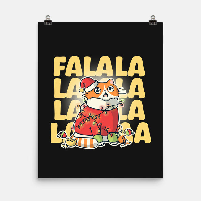 Meowy Falala Christmas-None-Matte-Poster-Freecheese