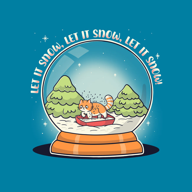 Let It Snowglobe-Womens-Fitted-Tee-Freecheese