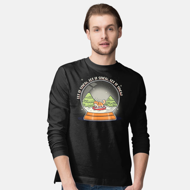 Let It Snowglobe-Mens-Long Sleeved-Tee-Freecheese