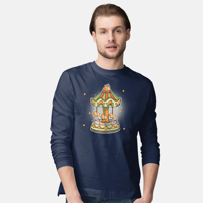 Capybara Park-Mens-Long Sleeved-Tee-Freecheese