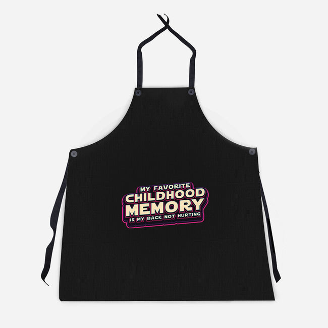 My Favorite Childhood Memory-Unisex-Kitchen-Apron-Whimsical Thinker