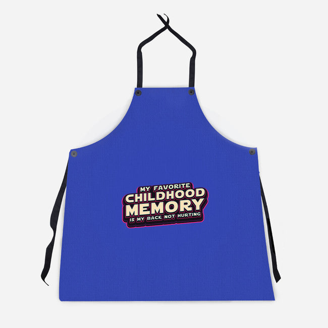 My Favorite Childhood Memory-Unisex-Kitchen-Apron-Whimsical Thinker