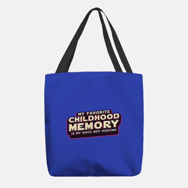 My Favorite Childhood Memory-None-Basic Tote-Bag-Whimsical Thinker