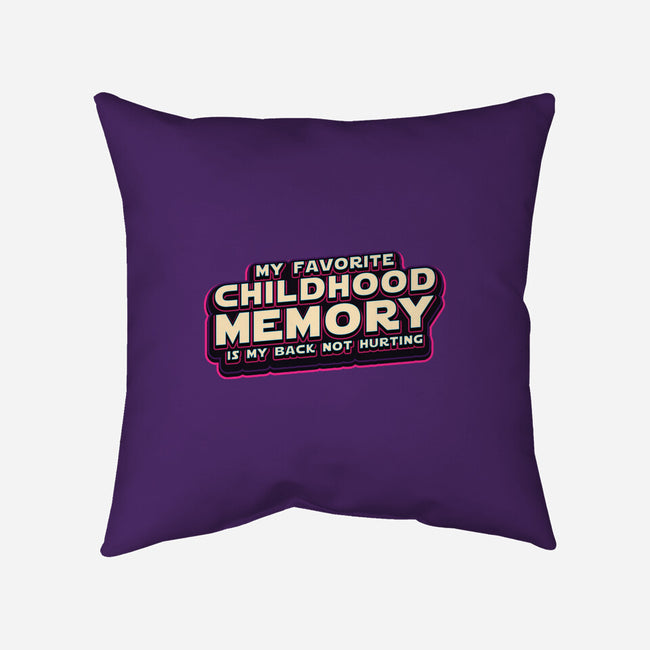 My Favorite Childhood Memory-None-Removable Cover w Insert-Throw Pillow-Whimsical Thinker