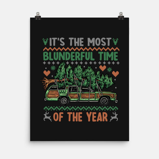 Blunderful Time-None-Matte-Poster-glitchygorilla